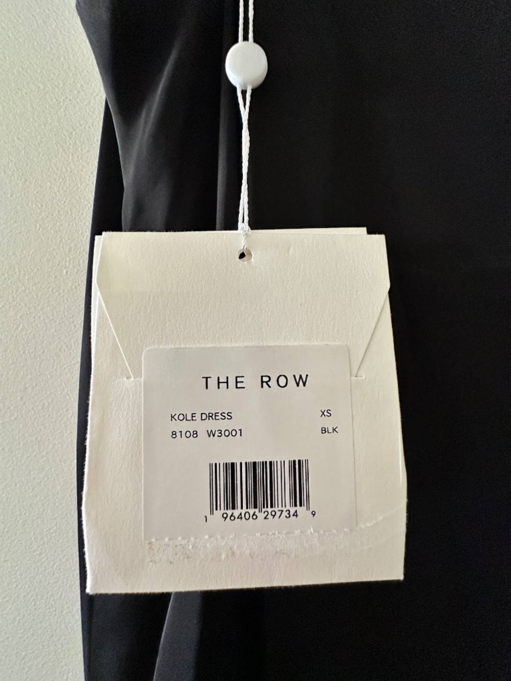NWT The Row Kole Maxi Dress | Black | XS | Cupro Vegan Silk - Picture 8 of 9
